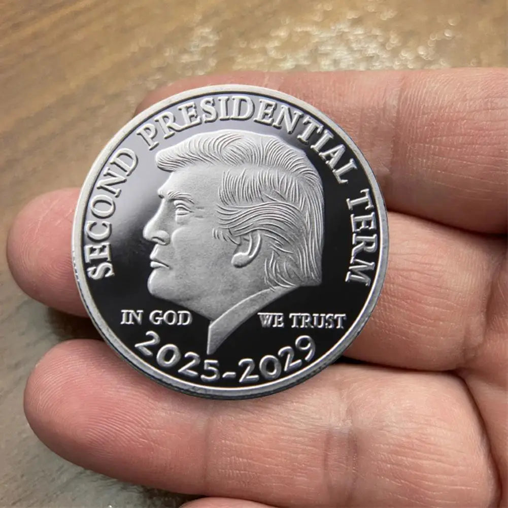 Trump Souvenir Coin Trump Second Presidential Term 2025-2029 Souvenir Coin Collectible Metal Coin for MAGA KAG Supporters