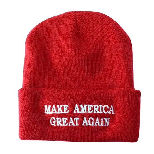 Donald John Bean Hat Embroidery Craft Beanie Windproof Cycling Hats Make America Great Again Adjustable Cap Thermal Caps