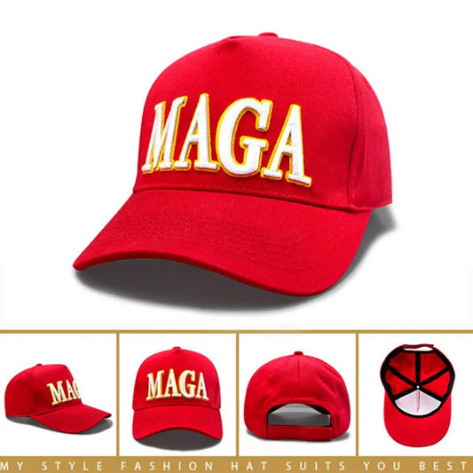 New Donald Trump 2024 Cap USA Baseball Caps Large Size MAGA Adjust President Hat Embroidery Wholesale Drop Shipping Hats