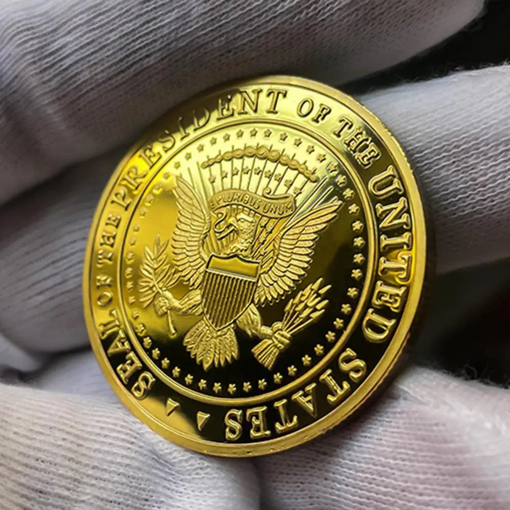 Trump Souvenir Coin Trump Second Presidential Term 2025-2029 Souvenir Coin Collectible Metal Coin for MAGA KAG Supporters